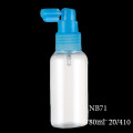 Bouteille réutilisable en plastique liquide de bouteille de jet de pompe cosmétique Diverses tailles (NB71)